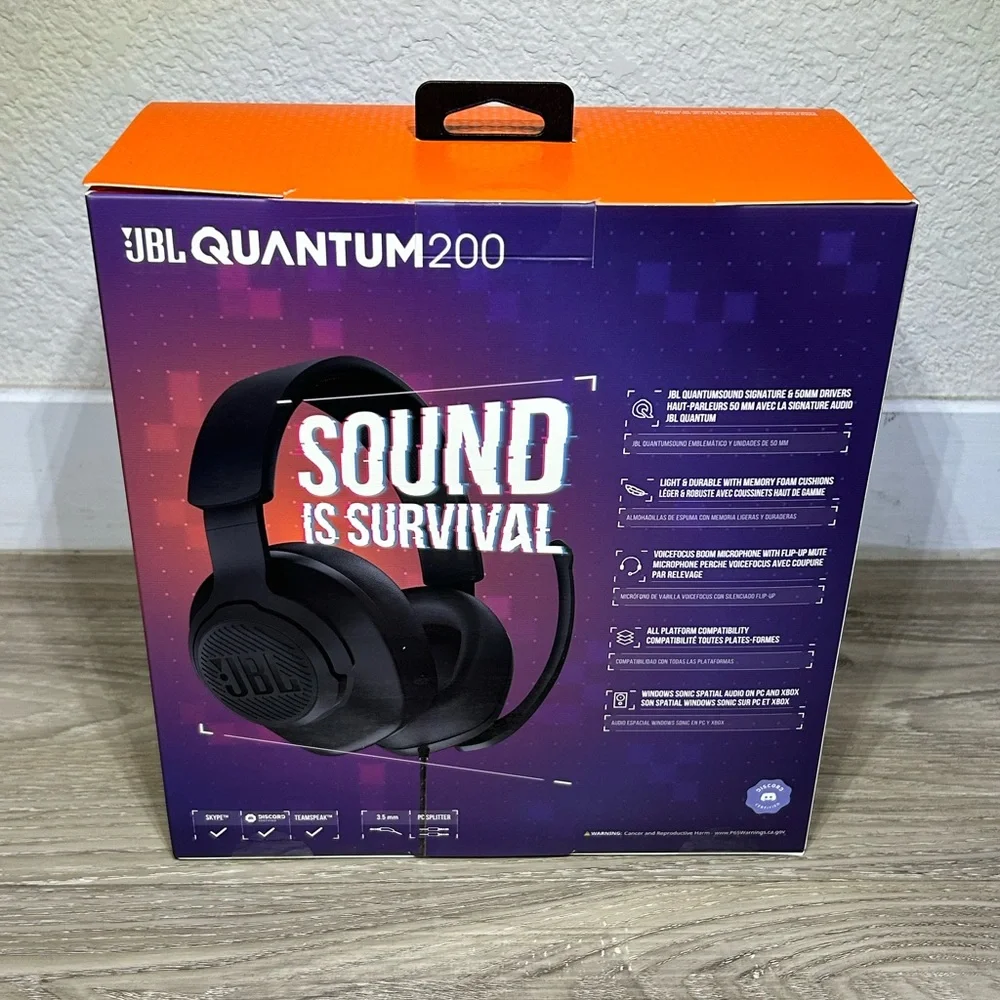 JBL Quantum 200 Wired Gaming Headset